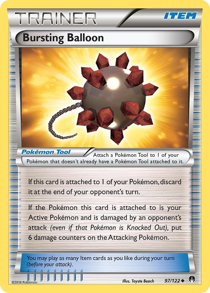 Image for Bursting Balloon (97/122) (BKP) - Pokemon