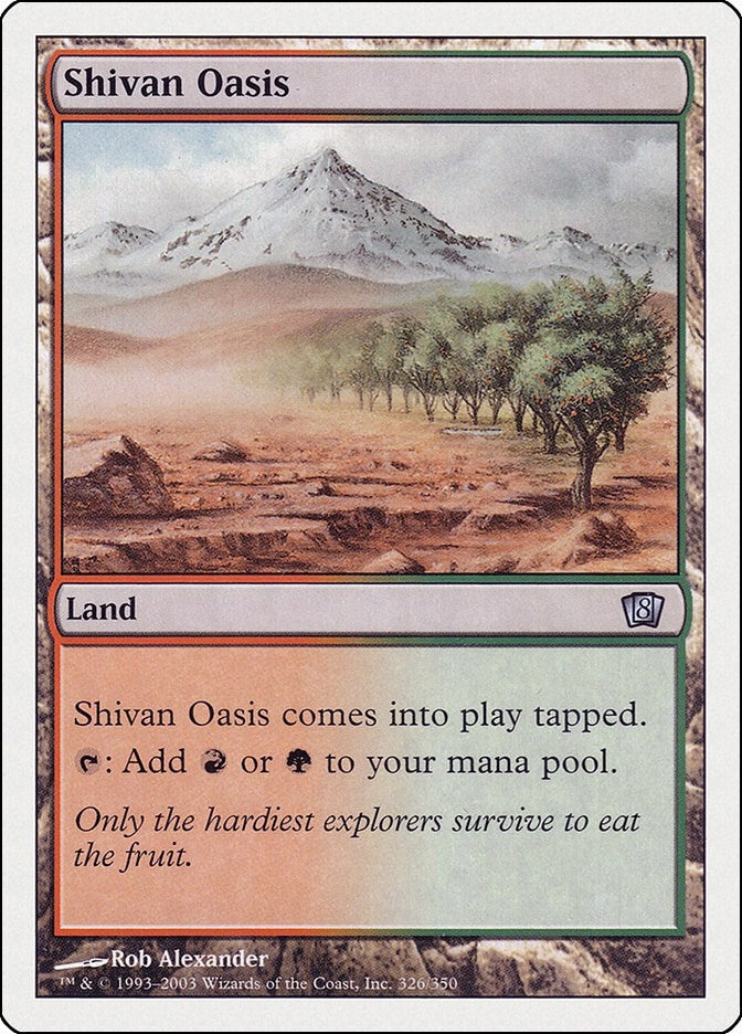 Image for Shivan Oasis (326) - Magic: The Gathering