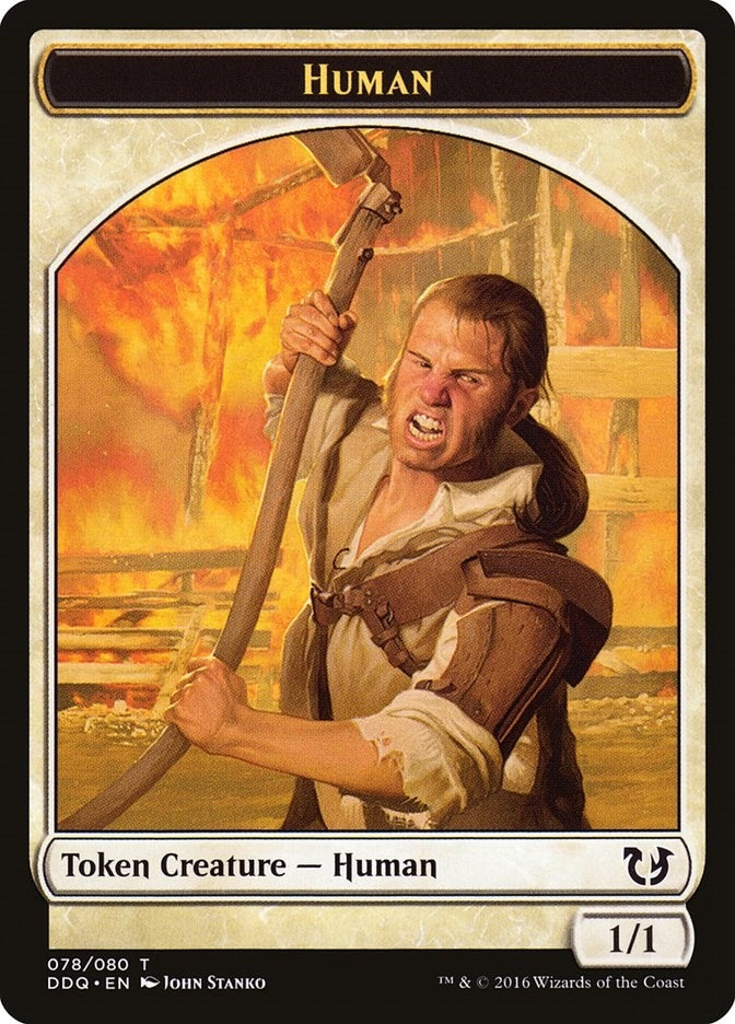 Image for Human Token (78) (DDQ) - Magic: The Gathering
