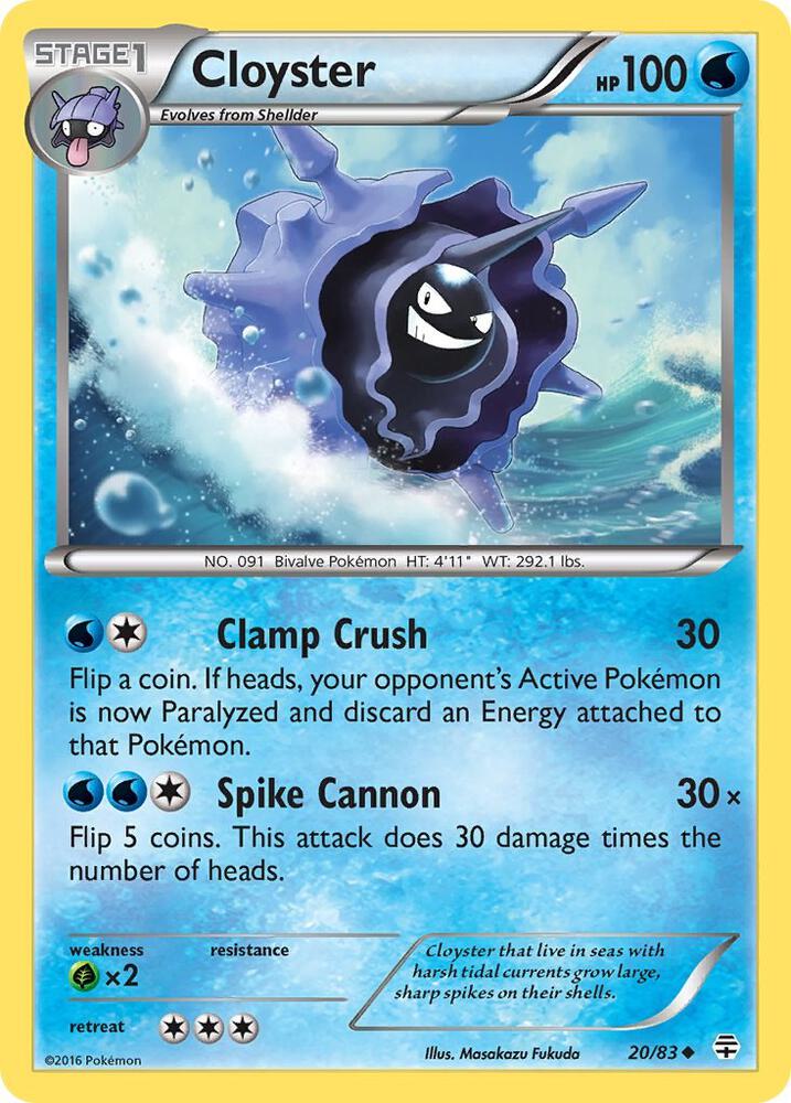 Image for Cloyster (20/83) (GEN) - Pokemon