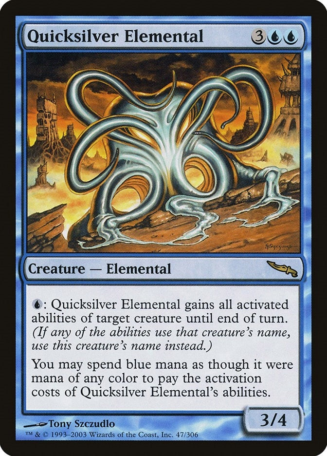 Image for Quicksilver Elemental (47) - Magic: The Gathering