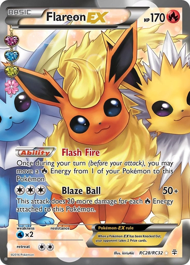 Image for Flareon EX (Full Art) (RC28/RC32) (GEN) - Pokemon