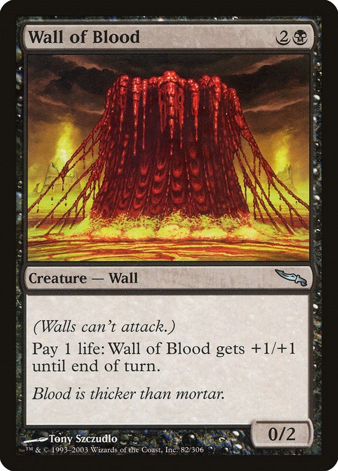 Image for Wall of Blood (82) - Magic: The Gathering