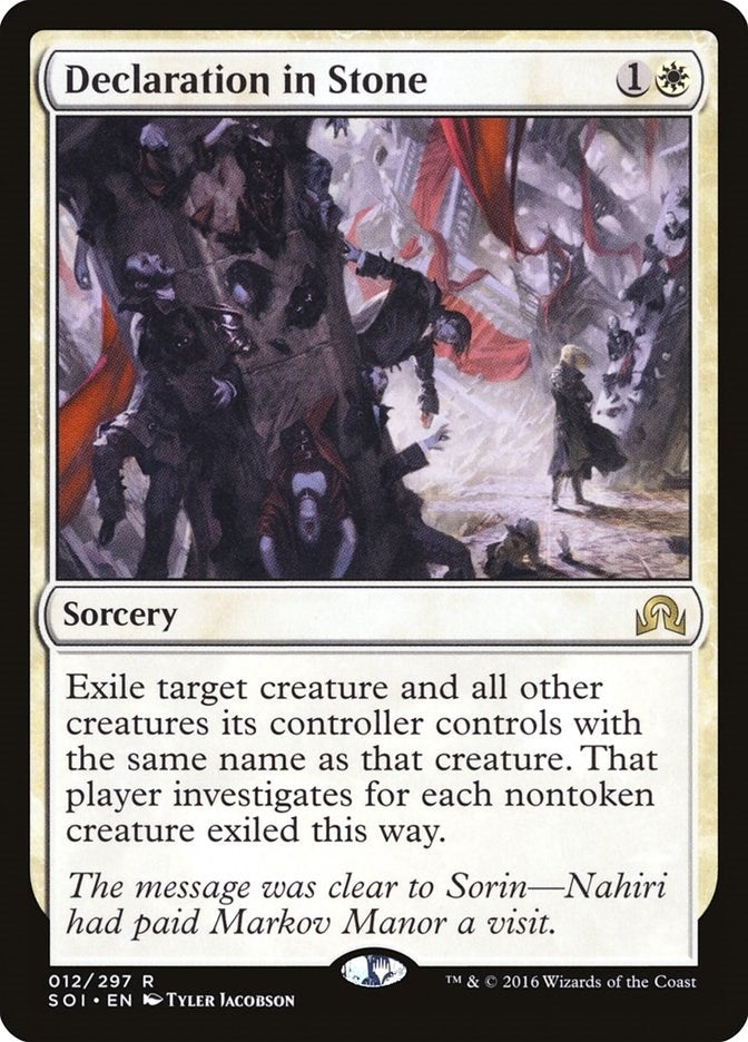 Image for Declaration in Stone (12) - Magic: The Gathering