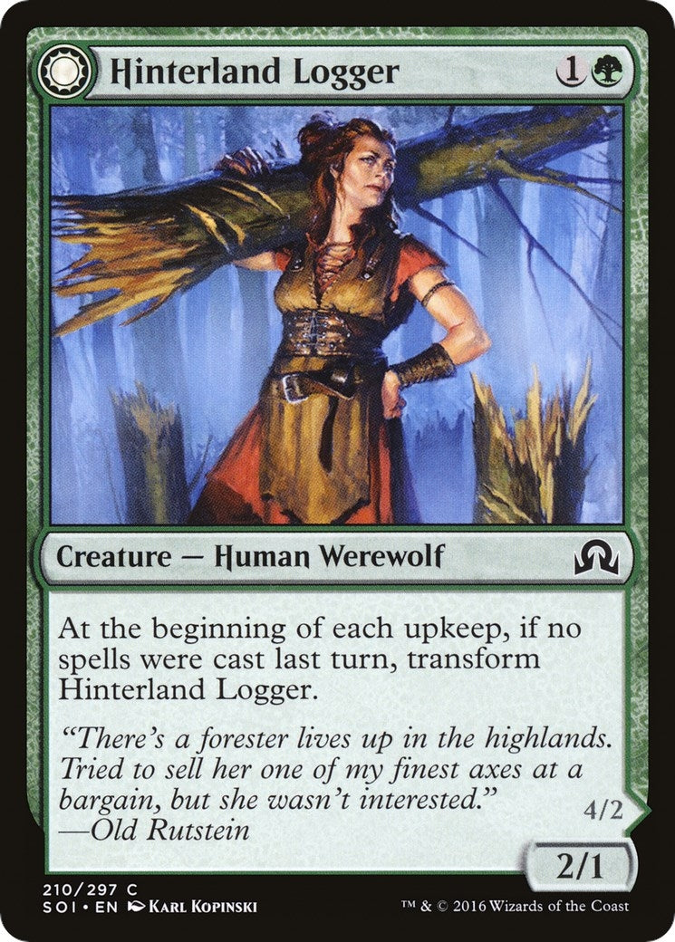 Image for Hinterland Logger (210) (SOI) - Magic: The Gathering
