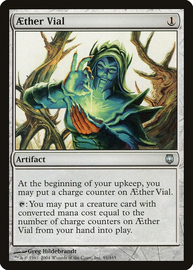 Image for Aether Vial (91) (DST) - Magic: The Gathering
