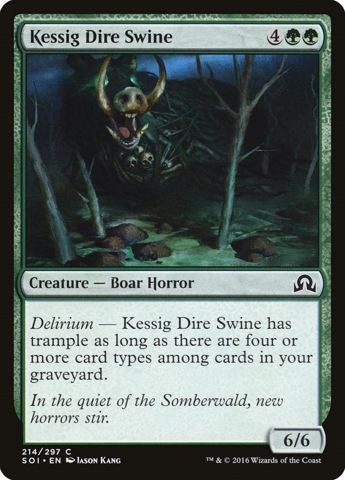 Image for Kessig Dire Swine (214) - Magic: The Gathering
