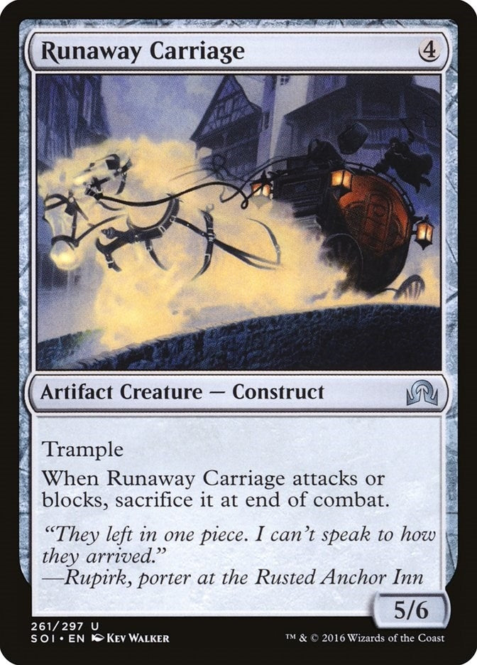 Image for Runaway Carriage (261) - Magic: The Gathering
