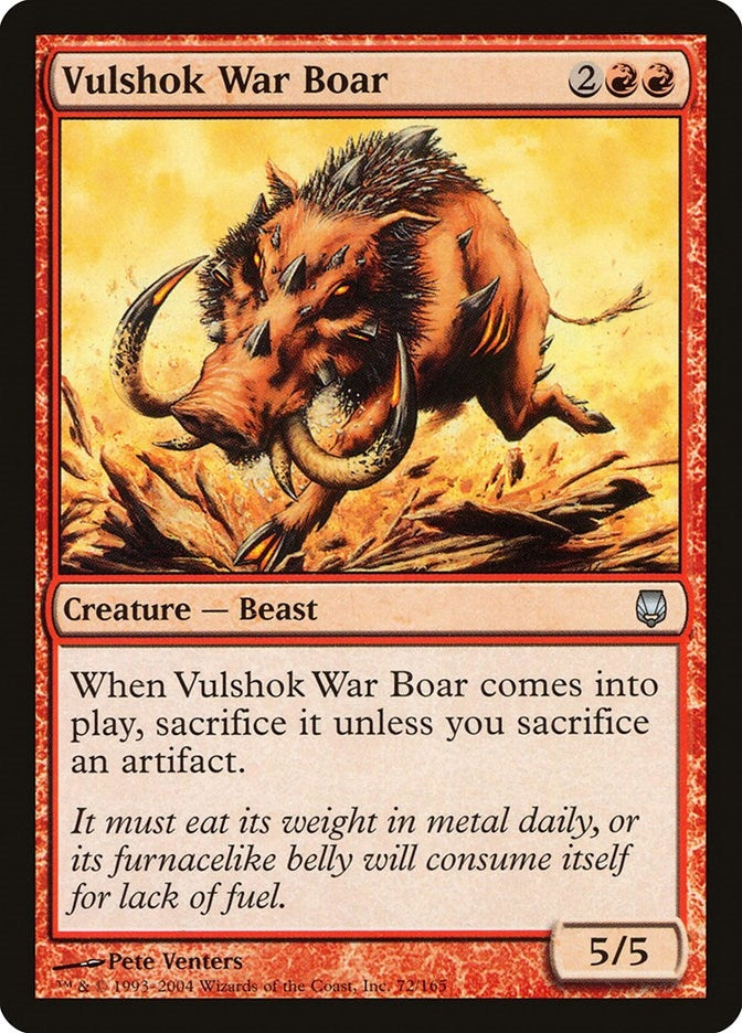 Image for Vulshok War Boar (72) - Magic: The Gathering