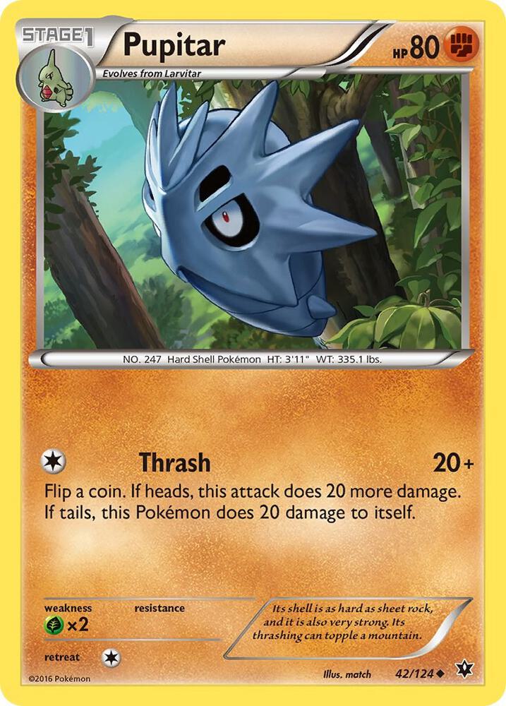 Image for Pupitar (42/124) (FCO) - Pokemon