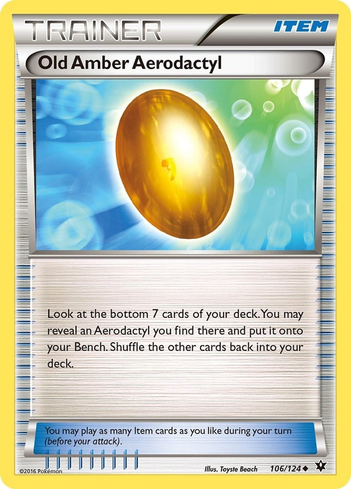 Image for Old Amber Aerodactyl (106/124) (FCO) - Pokemon