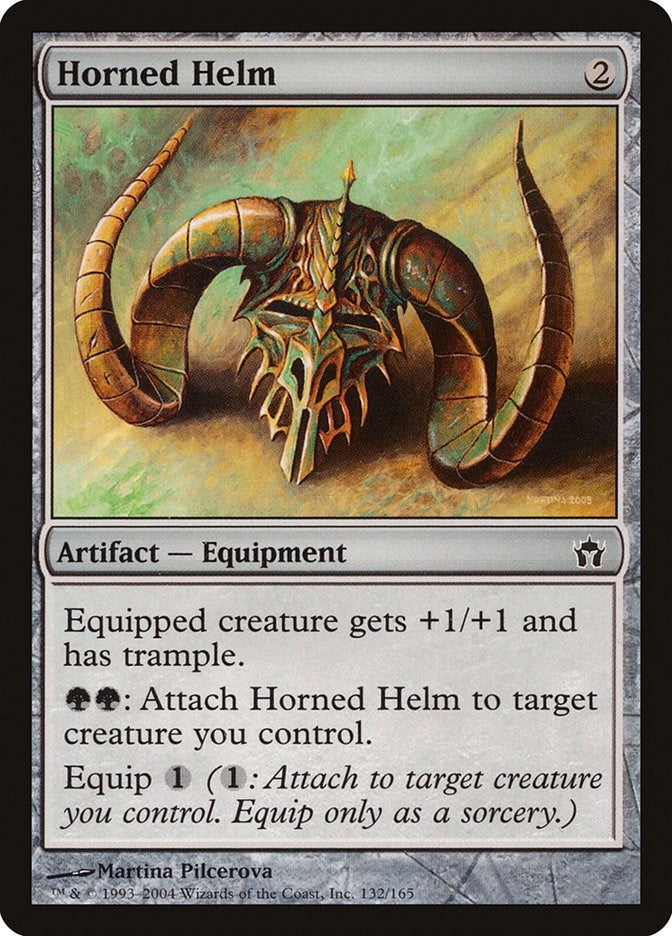 Image for Horned Helm (132) - Magic: The Gathering