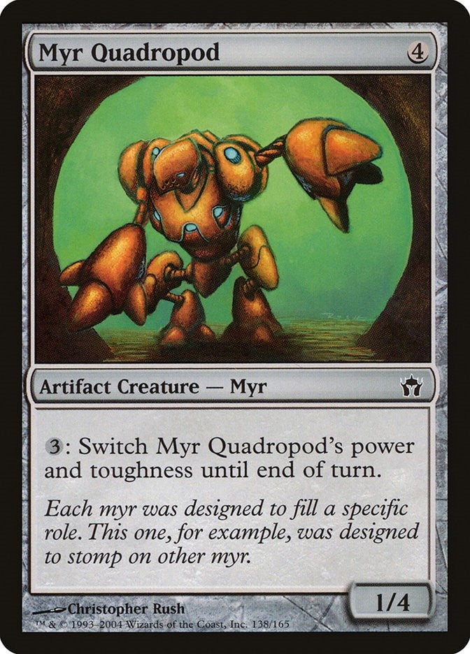 Image for Myr Quadropod (138) - Magic: The Gathering