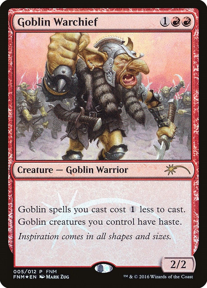 Image for Goblin Warchief (2016) (5) - Magic: The Gathering