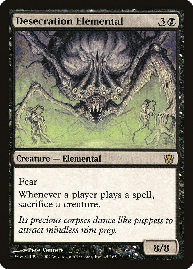 Image for Desecration Elemental (45) - Magic: The Gathering