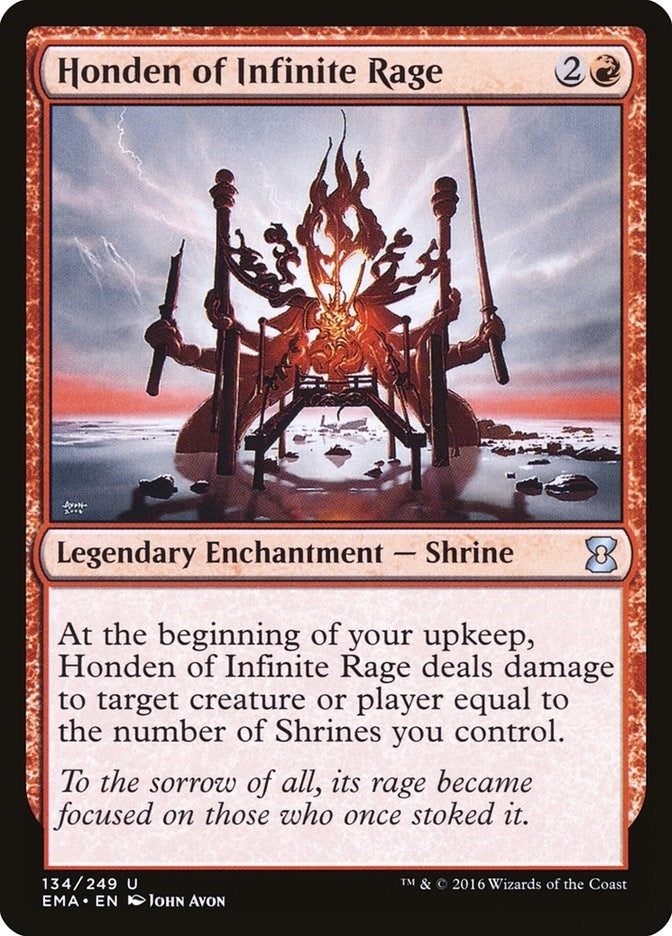 Image for Honden of Infinite Rage (134) - Magic: The Gathering