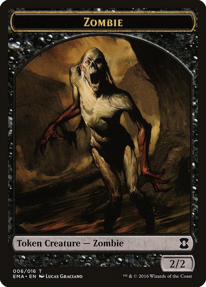 Image for Zombie Token (6) - Magic: The Gathering