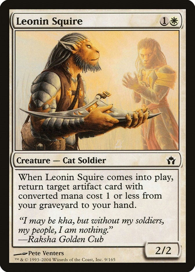 Image for Leonin Squire (9) - Magic: The Gathering