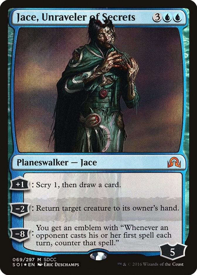 Image for Jace, Unraveler of Secrets (SDCC 2016 Exclusive) (69) - Magic: The Gathering