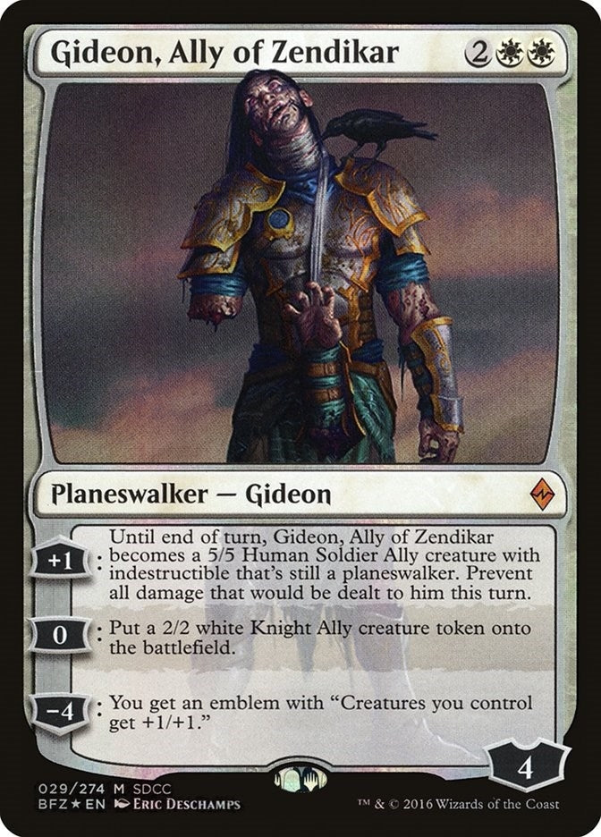 Image for Gideon, Ally of Zendikar (SDCC 2016 Exclusive) (29) - Magic: The Gathering