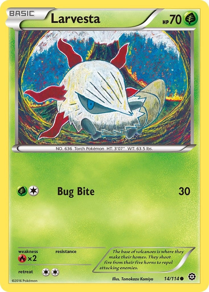 Image for Larvesta (14/114) (STS) - Pokemon