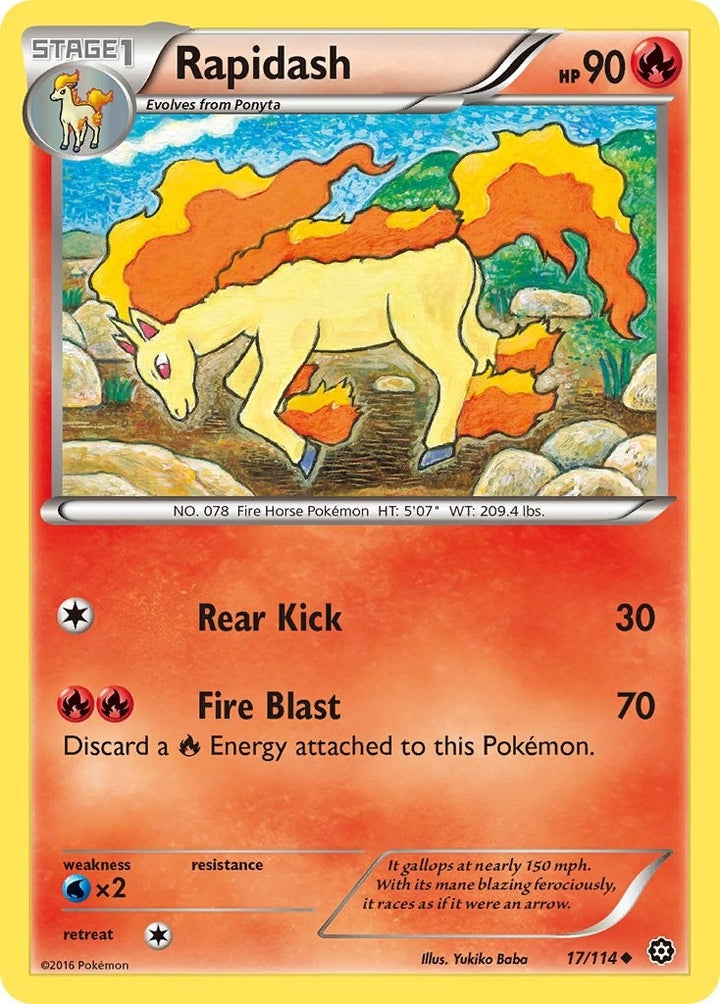 Image for Rapidash (17/114) (STS) - Pokemon