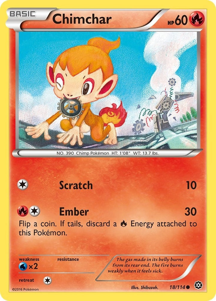 Image for Chimchar (18/114) (STS) - Pokemon