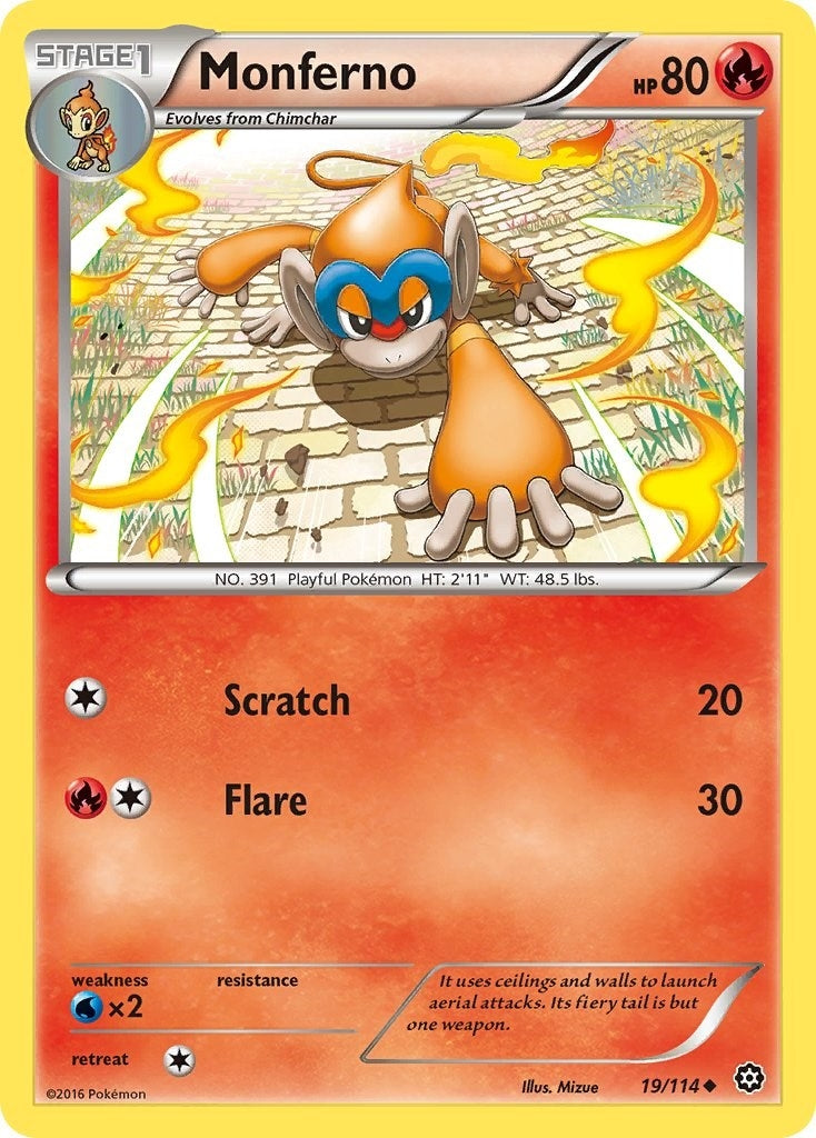 Image for Monferno (19/114) (STS) - Pokemon