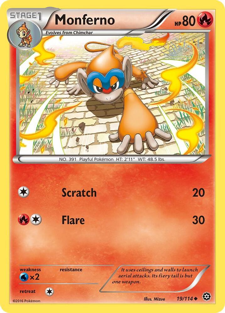 Image for Monferno (19/114) (STS) - Pokemon