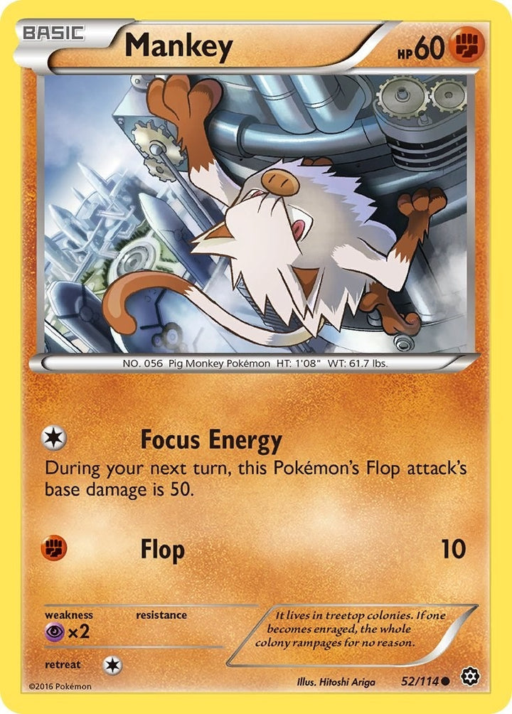Image for Mankey (52/114) (STS) - Pokemon