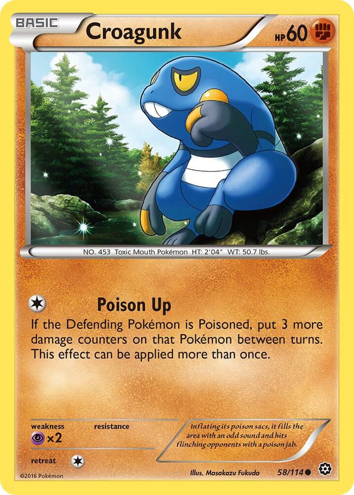 Image for Croagunk (58/114) (STS) - Pokemon