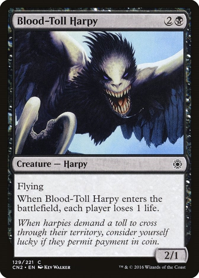 Image for Blood-Toll Harpy (129) - Magic: The Gathering