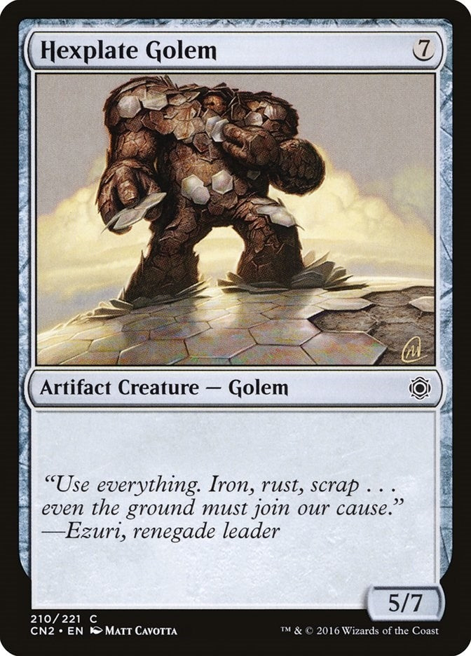 Image for Hexplate Golem (210) - Magic: The Gathering