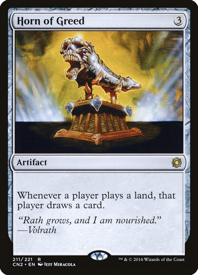 Image for Horn of Greed (211) - Magic: The Gathering