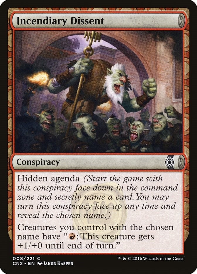 Image for Incendiary Dissent (8) - Magic: The Gathering