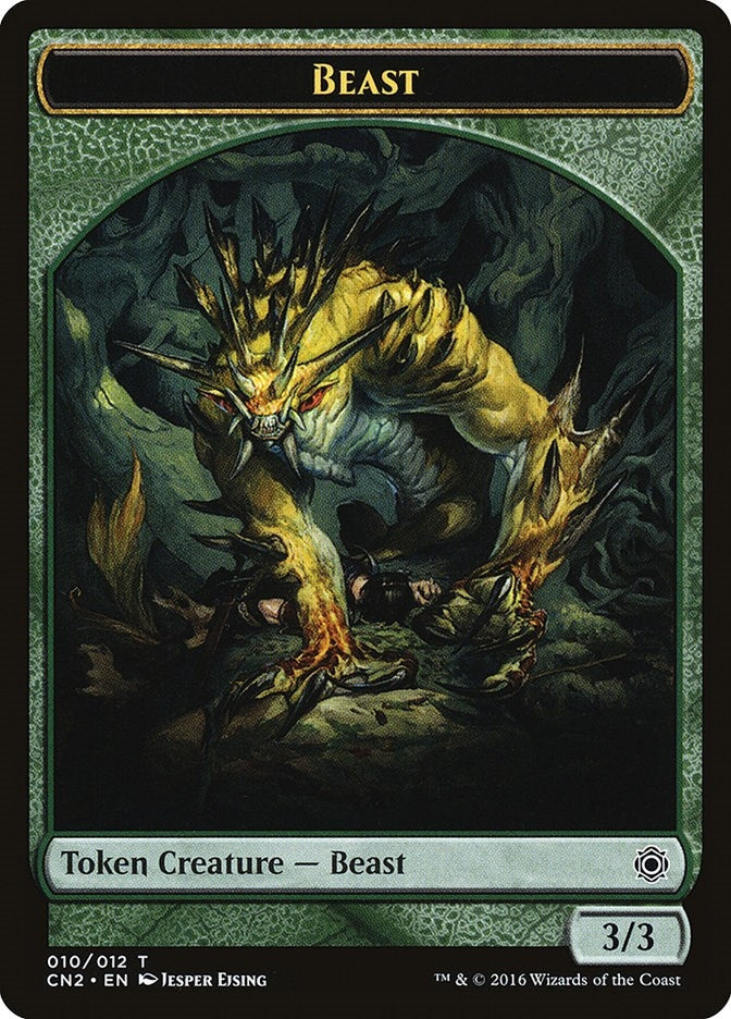 Image for Beast Token (10) - Magic: The Gathering