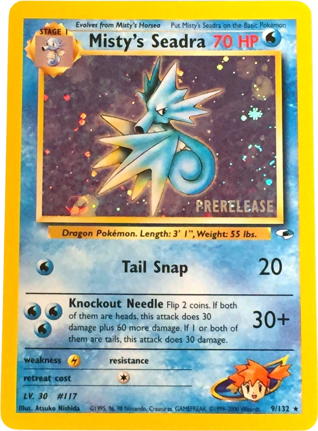 Image for Misty's Seadra (Prerelease) (009/132) (PR) - Pokemon