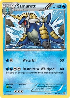 Image for Samurott - 41/149 (BW Boundaries Crossed) (041/149) (PR) - Pokemon
