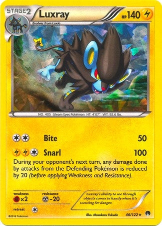 Image for Luxray - 46/122 (Cracked Ice Holo) (046/122) (PR) - Pokemon