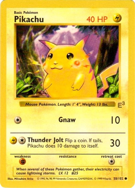 Image for Pikachu - 58/102 (E3 Stamped with Red Cheeks) (058/102) (MCAP) - Pokemon