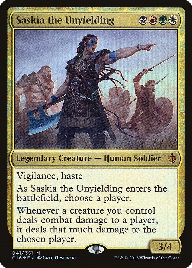 Image for Saskia the Unyielding (41) (C16) - Magic: The Gathering