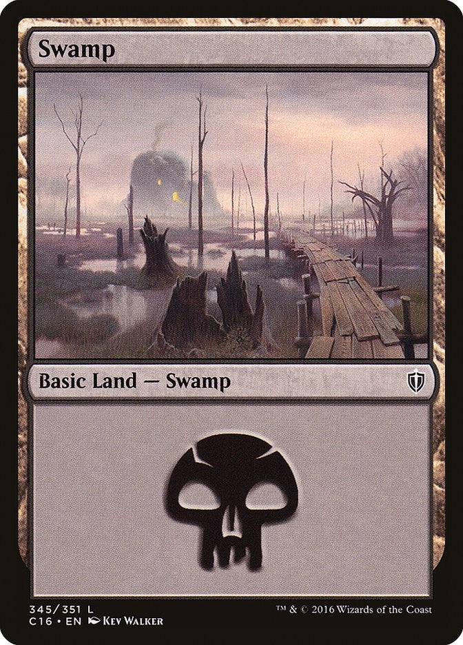 Image for Swamp (345) (345) (C16) - Magic: The Gathering
