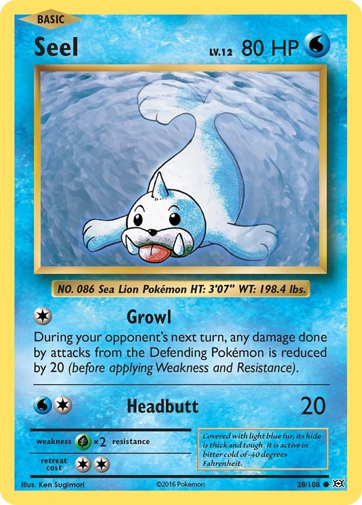 Image for Seel (28/108) (EVO) - Pokemon