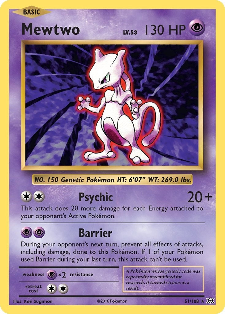 Image for Mewtwo (51/108) (EVO) - Pokemon