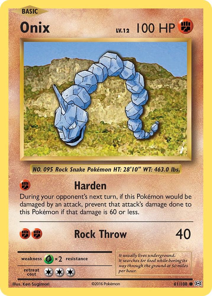 Image for Onix (61/108) (EVO) - Pokemon