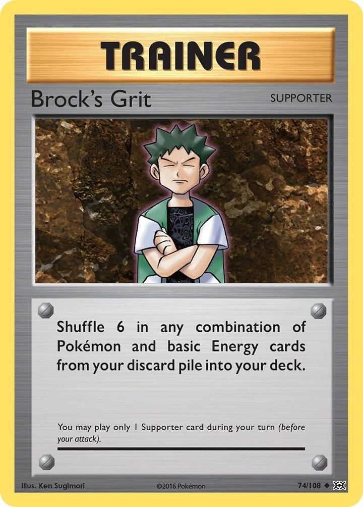 Image for Brock's Grit (74/108) (EVO) - Pokemon