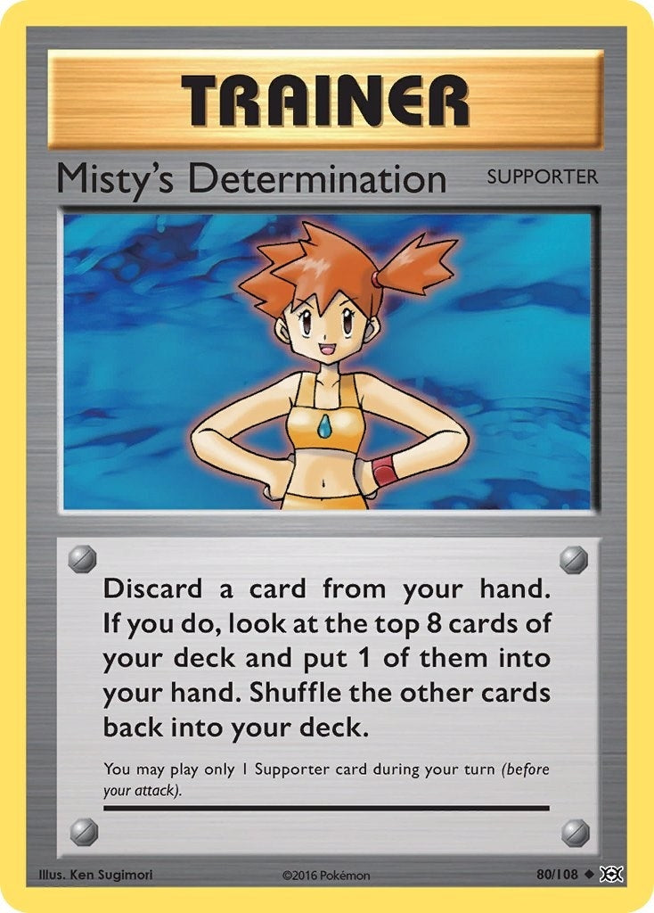 Image for Misty's Determination (80/108) (EVO) - Pokemon