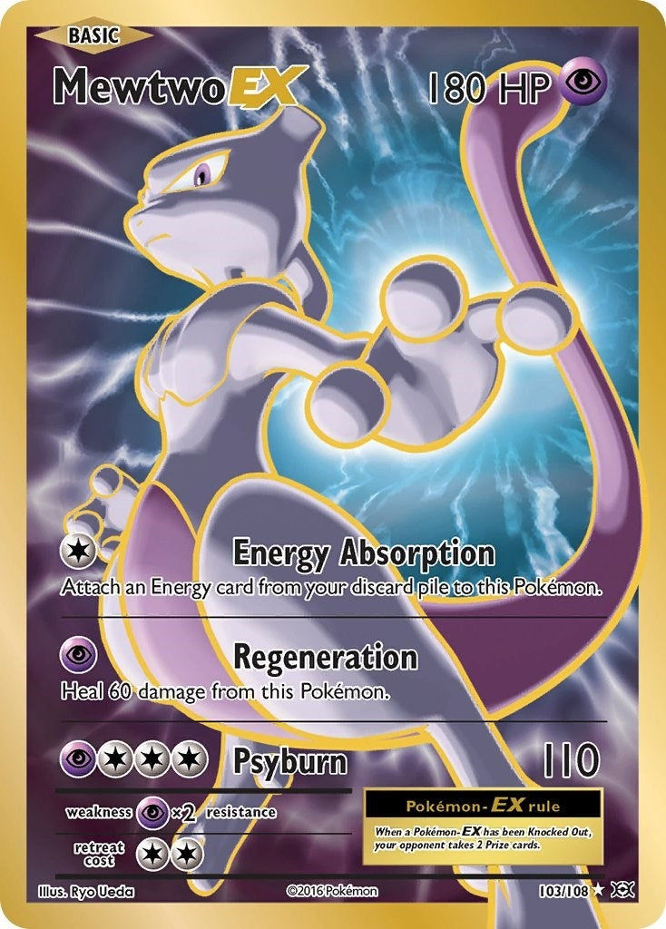 Image for Mewtwo EX (Full Art) (103/108) (EVO) - Pokemon