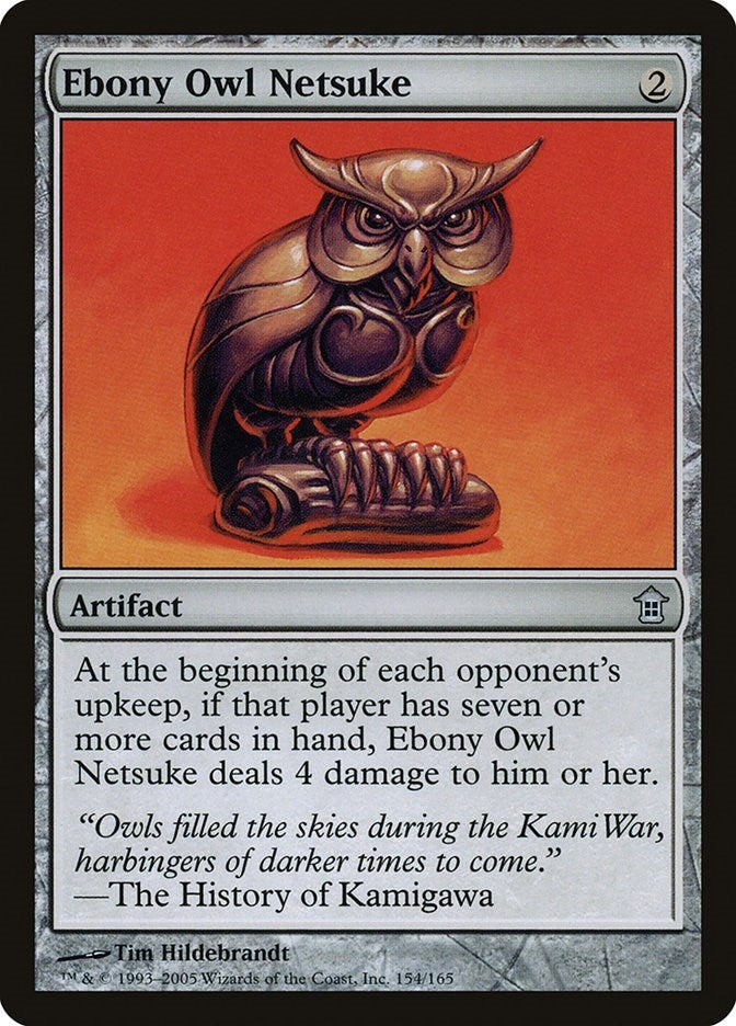 Image for Ebony Owl Netsuke (154) - Magic: The Gathering