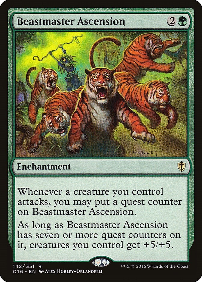 Image for Beastmaster Ascension (142) (C16) - Magic: The Gathering